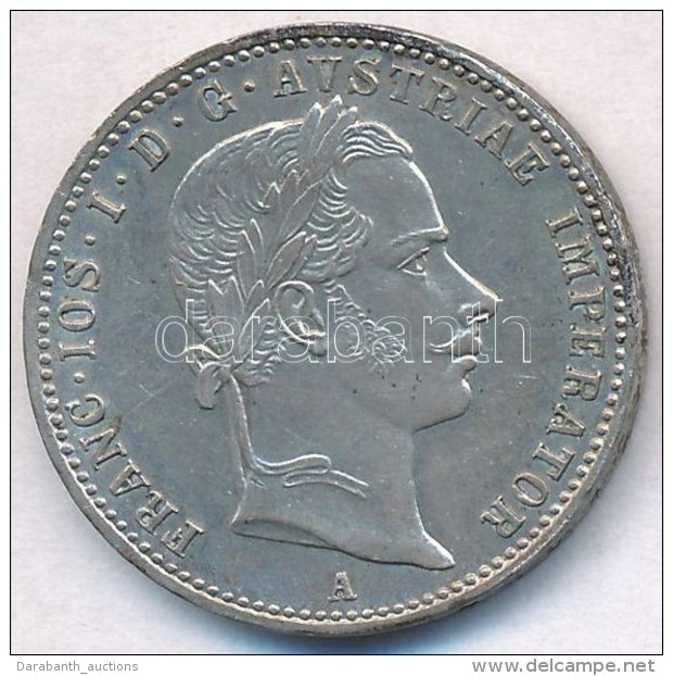 Ausztria 1857A 1/4Fl Ag 'Ferenc J&oacute;zsef' T:1- 
Austria 1857A 1/4 Florin Ag 'Franz Joseph' C:AU - Non Classificati