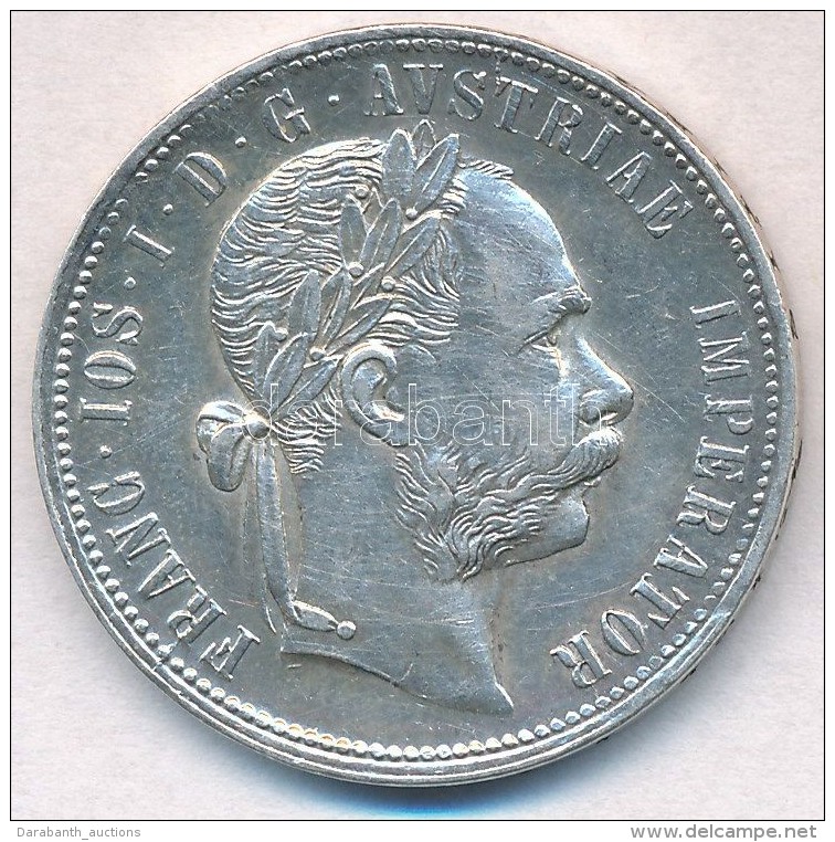 Ausztria 1879. 1Fl Ag 'Ferenc J&oacute;zsef' T:1- Kis Ph.
Austria 1879. 1 Florin Ag 'Franz Joseph' C:AU Small Edge... - Non Classificati