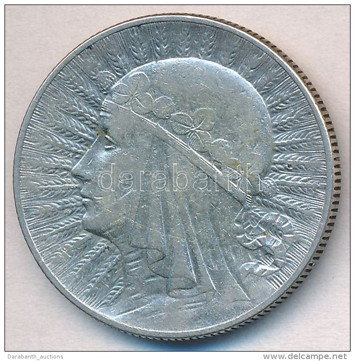 Lengyelorsz&aacute;g 1933. 5Zl Ag Vars&oacute; T:2
 Poland 1933. 5 Zlotych Ag Warsaw C:XF
Krause Y#21 - Non Classificati