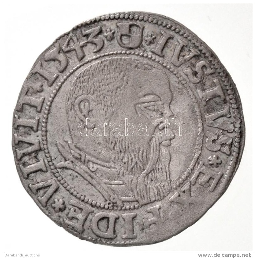 Porosz Hercegs&eacute;g 1543. 1Gr Ag 'Brandenburgi Albert' (1,81g) T:2 Enyh&eacute;n Hajlott
Duchy Of Prussia 1543.... - Non Classificati