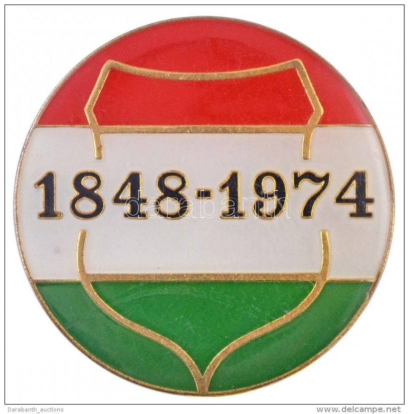 1974. '1848-1974' Nemzet&iacute;sz&iacute;nÅ±, Zom&aacute;ncozott F&eacute;m Jelv&eacute;ny (50mm) T:2 - Non Classificati