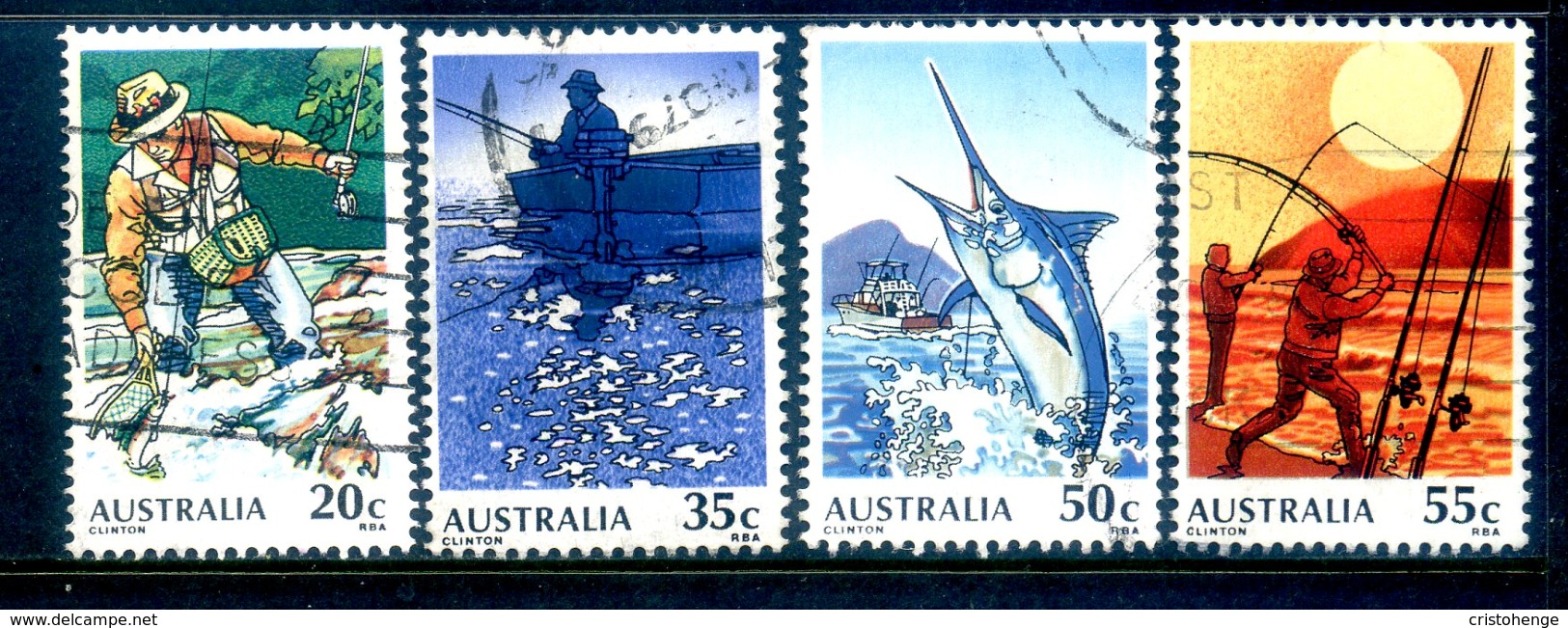 Australia 1979 Fishing Set Used - Oblitérés