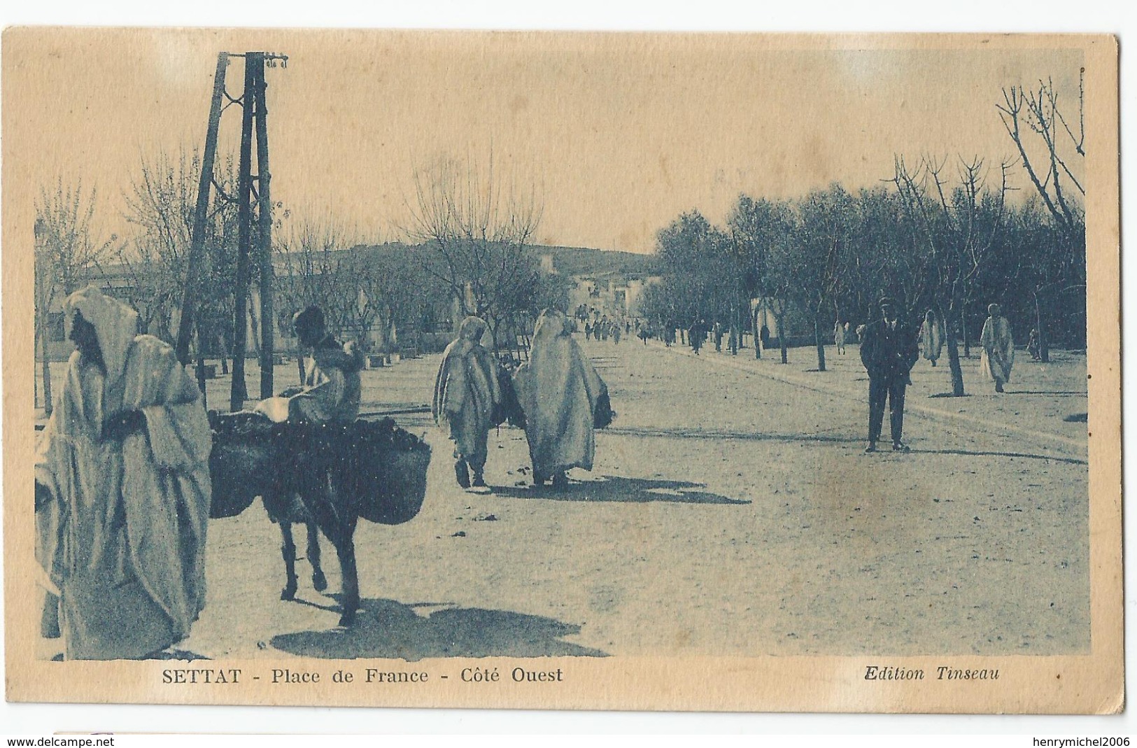 Maroc - Settat - Place De France Coté Ouest Ed Tinseau Ed Photo Cassato De Casablanca - Autres & Non Classés