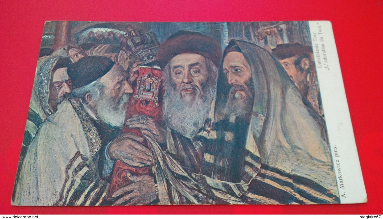 L ADORATION DU TORA MARKOWICZ PINX JUDAICA - Judaisme