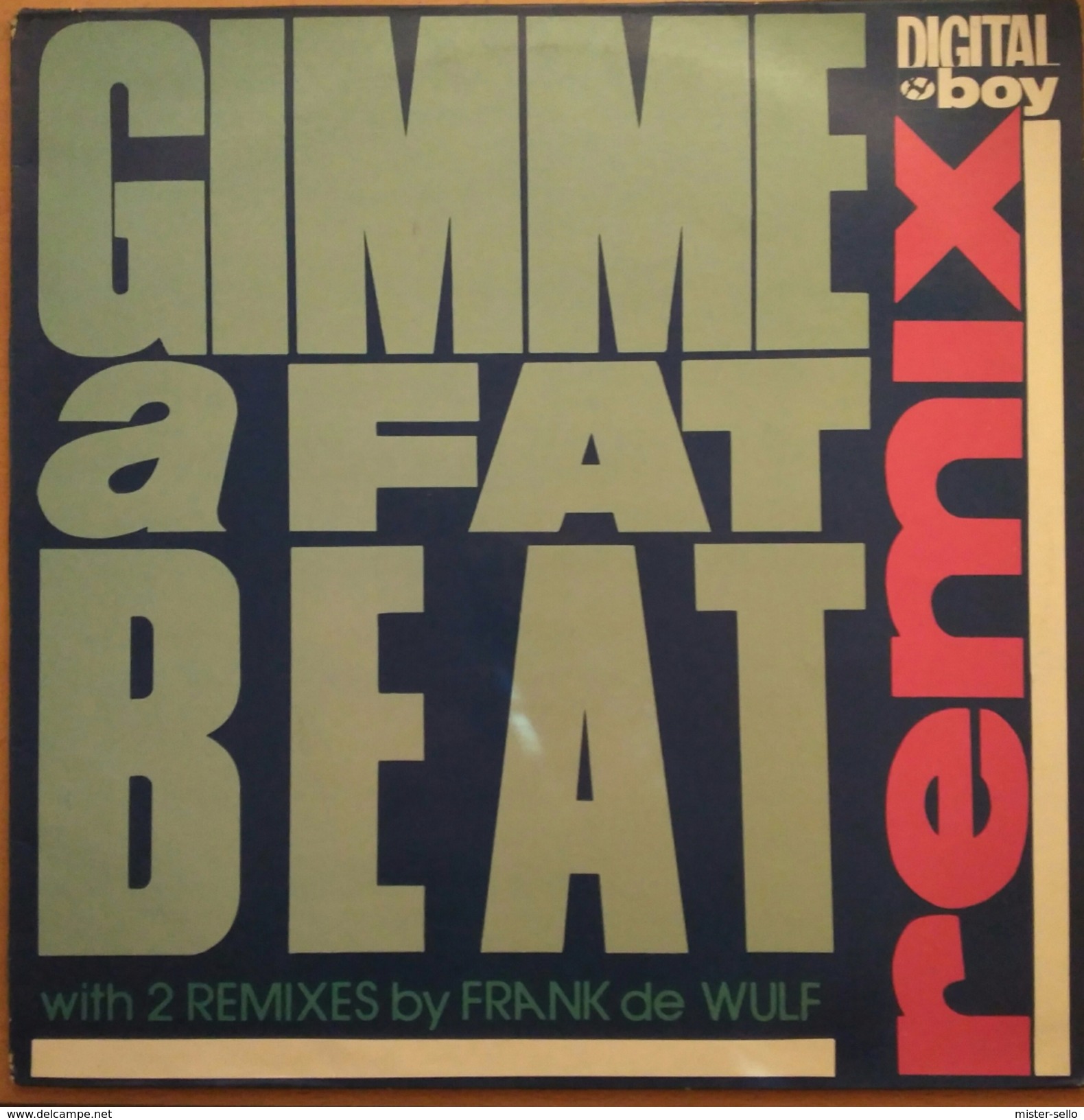 DIGITAL BOY - GIMME A FAT BEAT. MAXI SINGLE. USADO - USED. - 45 T - Maxi-Single