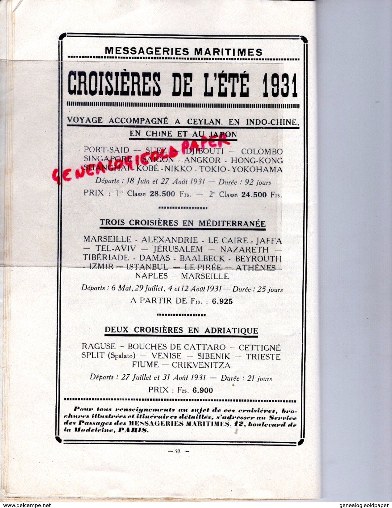 GAZETTE MESSAGERIES MARITIMES-AVRIL 1931- CONCOURS AGRICOLE PARIS-PAQUEBOT-DUNKERQUE-LA LECHERE LES BAINS- ARLES-DREUX - Barche