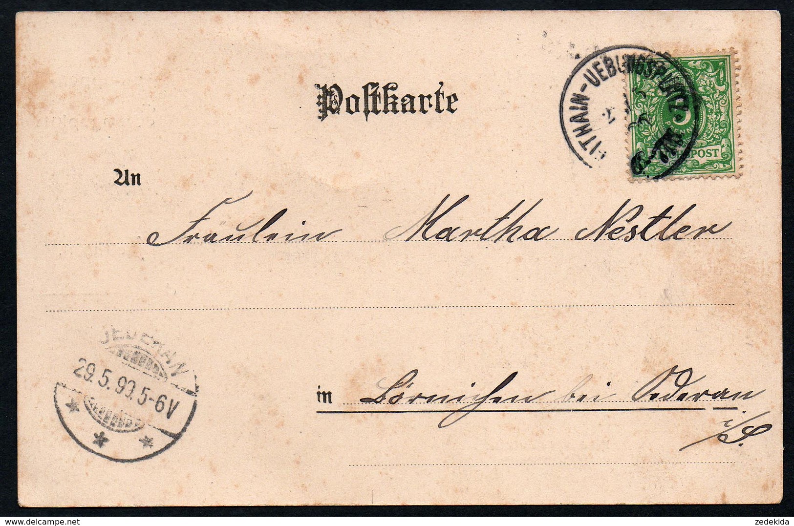 A2878 - Alte Litho Ansichtskarte - Zeithain Kaserne - Gel 1899 - Zeithain