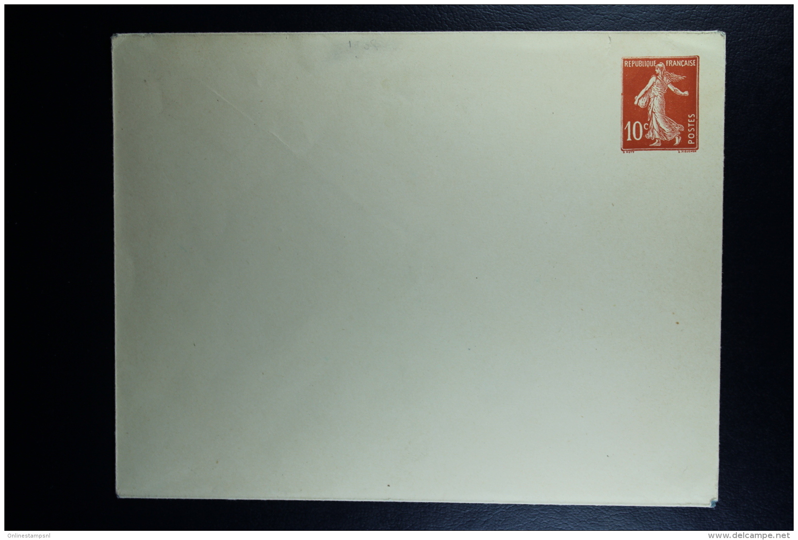 France: Enveloppe Semeuse  10 C  Type E 18 , 147 X 112 Mm   Creme  Date 209 Ne Pas Dans Le  Cat.  Mi Nr U32I - Standard- Und TSC-Briefe (vor 1995)