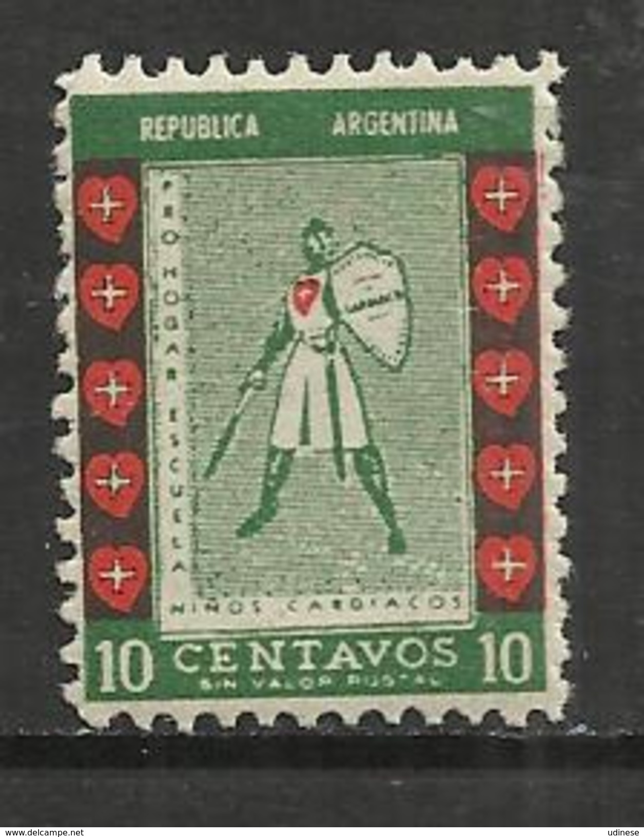 ARGENTINA ???? - PRO HOGAR ESCUELA NINOS CARDIACOS - WITHOUT POSTAL VALUE - MNH MINT NEUF NUEVO - RARE! - Viñetas De Franqueo (Frama)