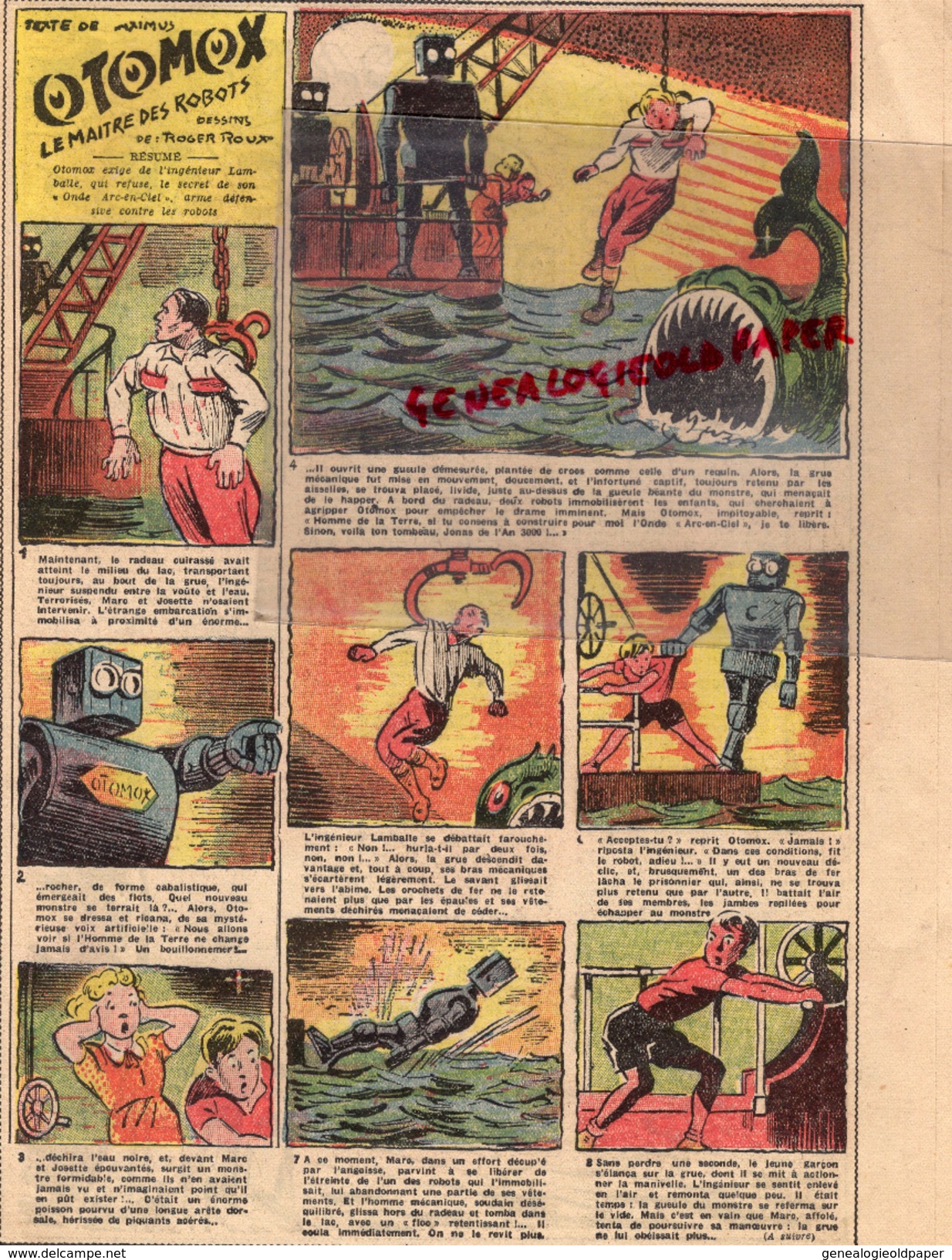 ENFANTINA- PIC ET NIC CENDRILLON REUNIS- N° 10- 1943- OTOMOX LE MAITRE DES ROBOTS- ROBOT-CONGO - Autre Magazines