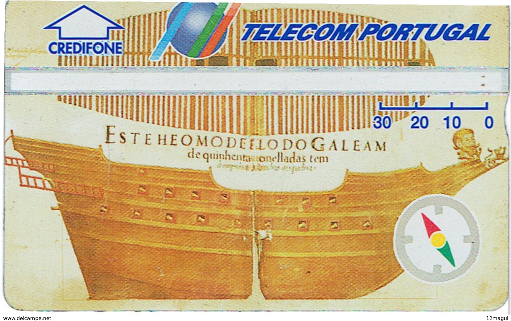 PHONECARDS-- PORTUGAL-- TELECOM PORTUGAL--OPTICAL-30U-DESCOBRIMENTOS--BATCH 230B - Portugal