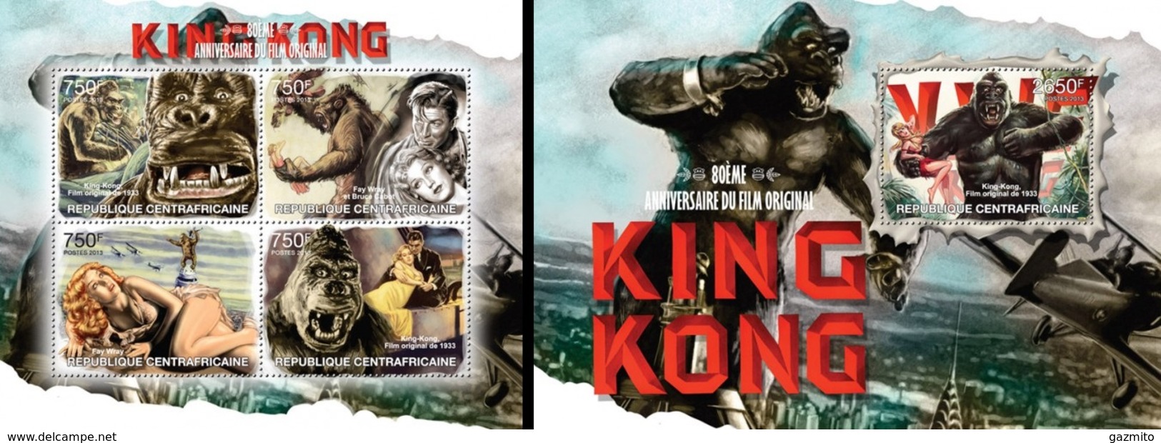 Centrafrica 2013, Cinema, King Kong, 4val In BF +BF - Gorilla