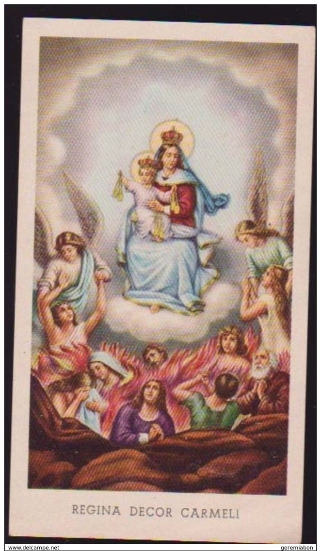 SANTINO REGINA DECOR CARMELI EDIZ. G. MI 141, HOLYCARD - Imágenes Religiosas