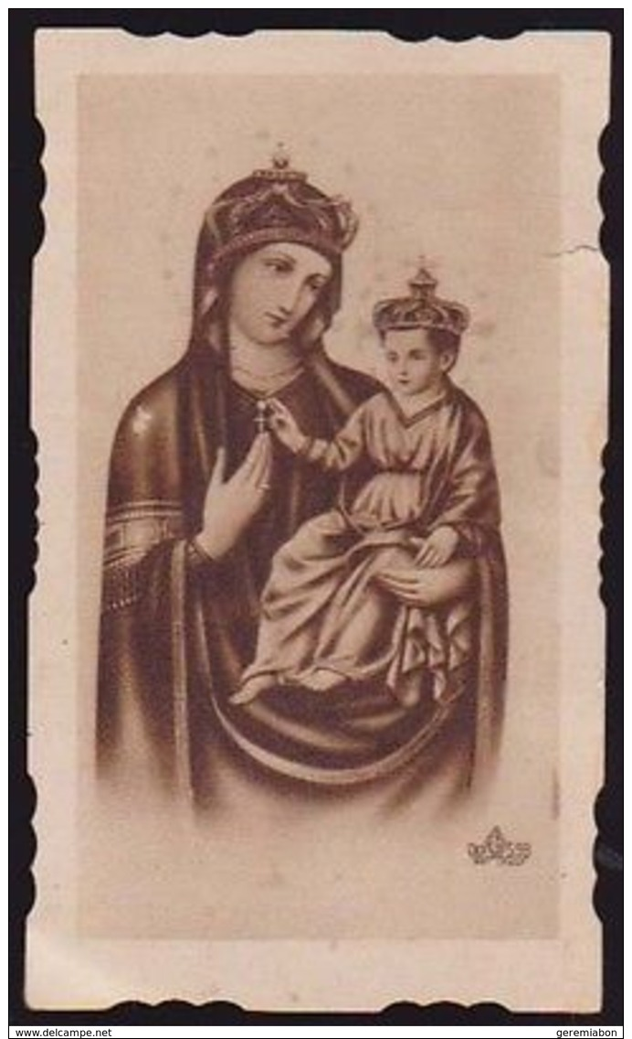 SANTINO EB 598 MADONNA PREGHIERA ALLA CONSOLATA SEPIA MADONNA HOLY CARD IMAGE PIEUSE - Santini