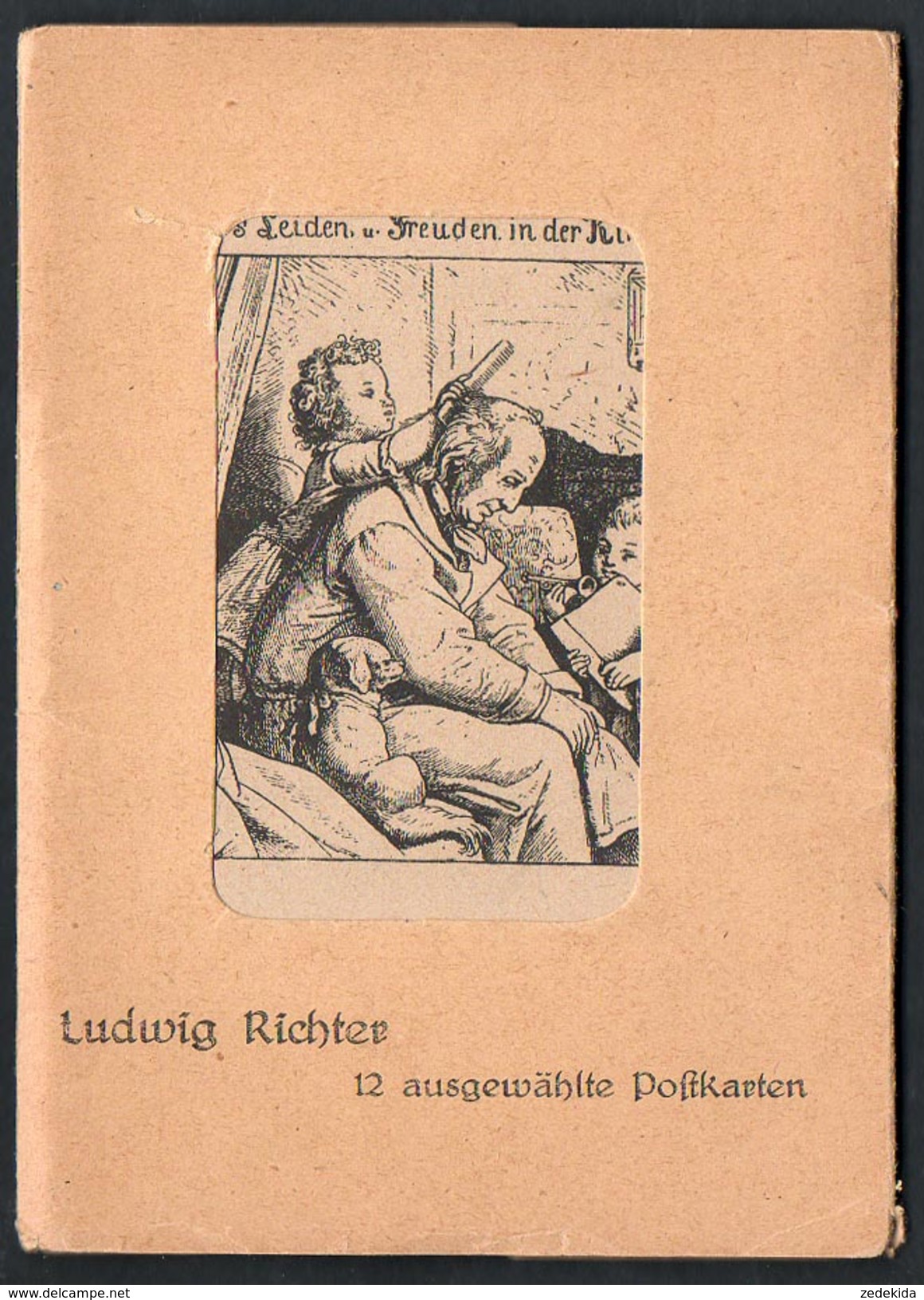 A2903 - 12 X Alte Künstlerkarte Mappe - Ludwig Richter - Trau & Schwab - Richter, Ludwig