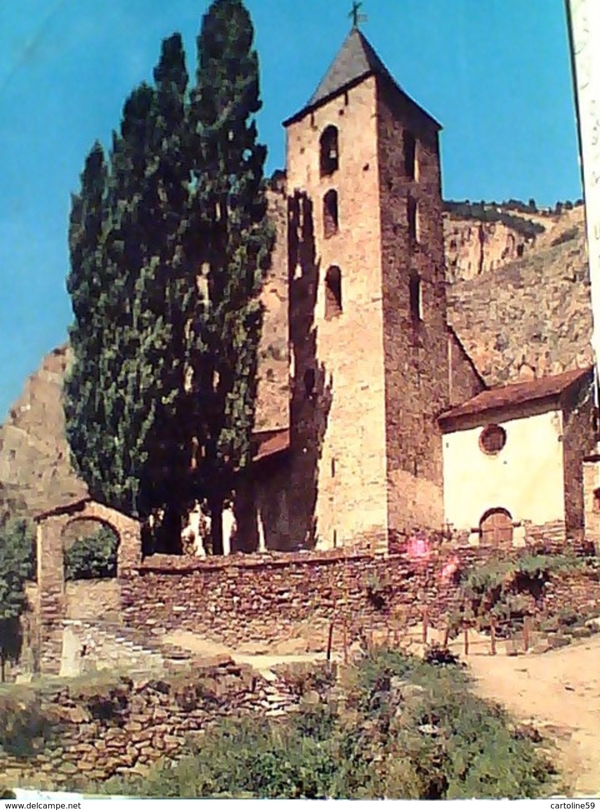 Andorre IGLESIA DE CANILLO, STAMP 1967, Croix Gotique Meritxell, 0,50 Fr  VB1972 GC13598 - Andorra