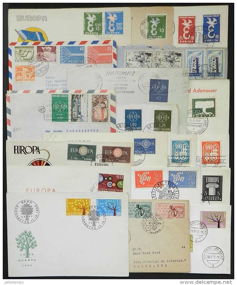 107 Covers / Cards / Postal Stationeries Of Varied Countries, Related To Topic Europa, General Quality Is Very... - 1992