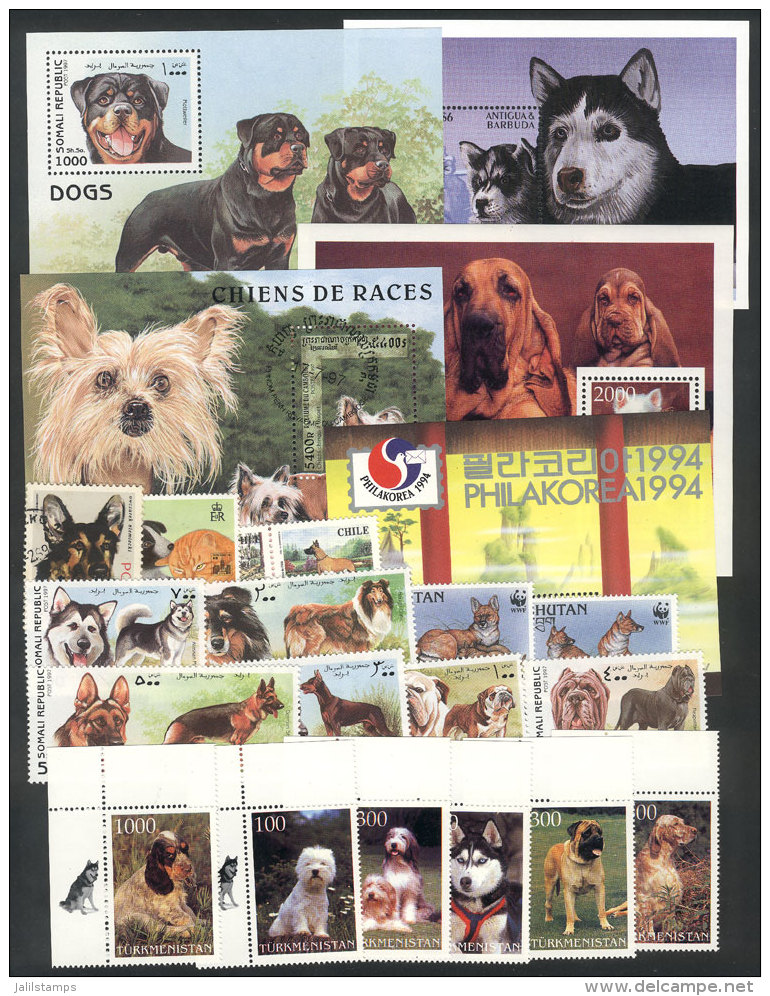 Lot Of Varied Sets And Souvenir Sheets, VF Quality, Low Start! - Dogs