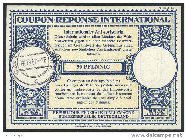 50Pf. International Reply Coupon Of The Year 1957, Excellent Quality! - Other & Unclassified