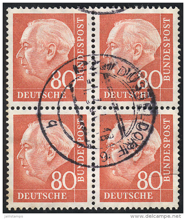 Michel 264, Used Block Of 4, Fine Quality, Michel Catalog Value Euros 260, Guaranteed With Genuine Cancel (it Was... - Autres & Non Classés