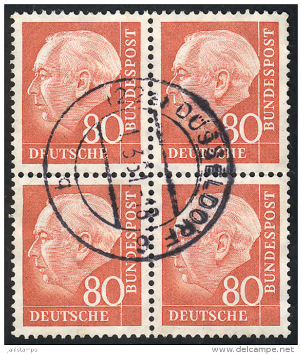 Michel 264, Used Block Of 4, Fine Quality, Michel Catalog Value Euros 260, Guaranteed With Genuine Cancel (found In... - Otros & Sin Clasificación