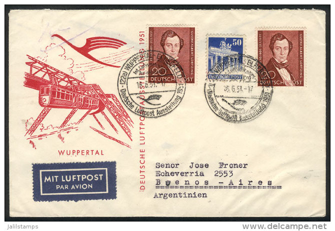 Airmail Cover Sent To Argentina On 16/JUN/1951 With Very Good Postage, Excellent Quality! - Sonstige & Ohne Zuordnung