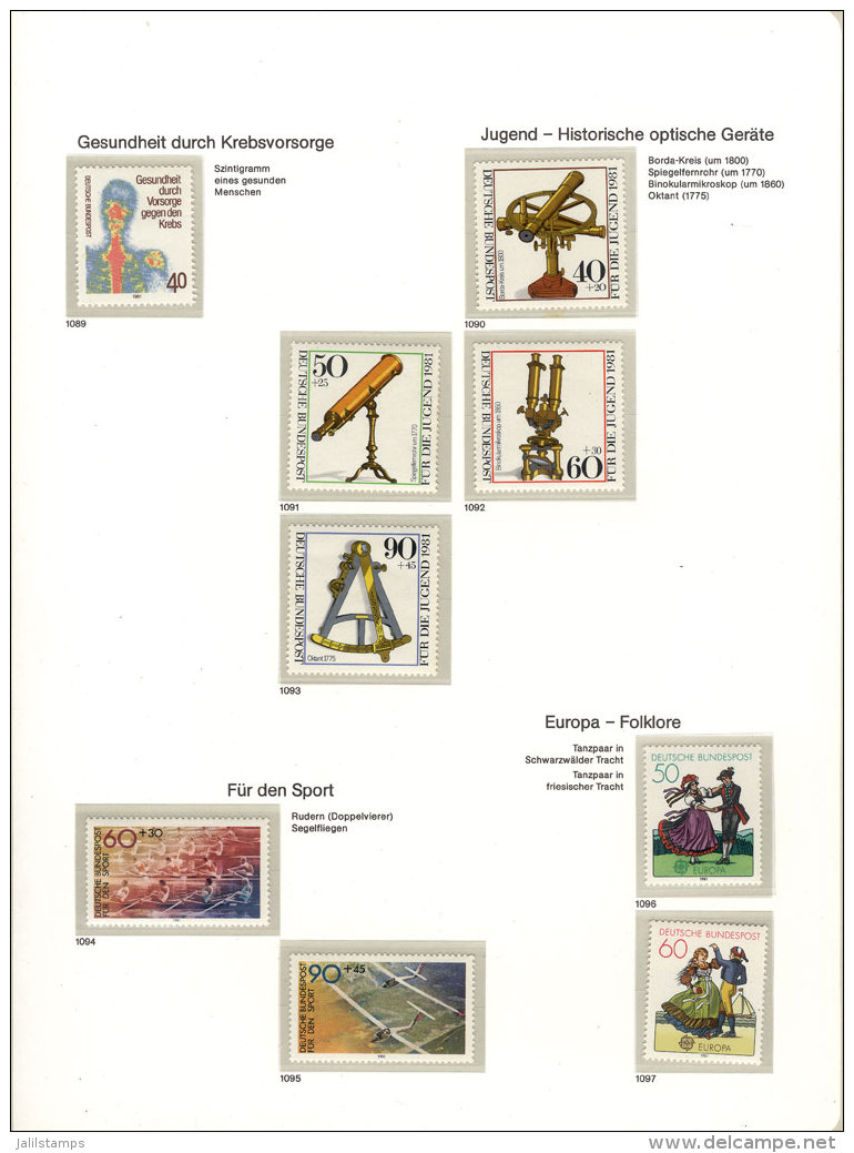 Collection In Michel Album (years 1971 To 1984), Apparently Almost Complete, Most Stamps Are MNH, But Some Show... - Sammlungen