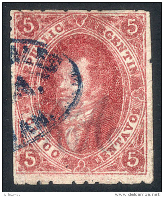 GJ.25B, 4th Printing, Lilac Rose, Semi-clear Impression, Thin Paper, VF Quality! - Oblitérés