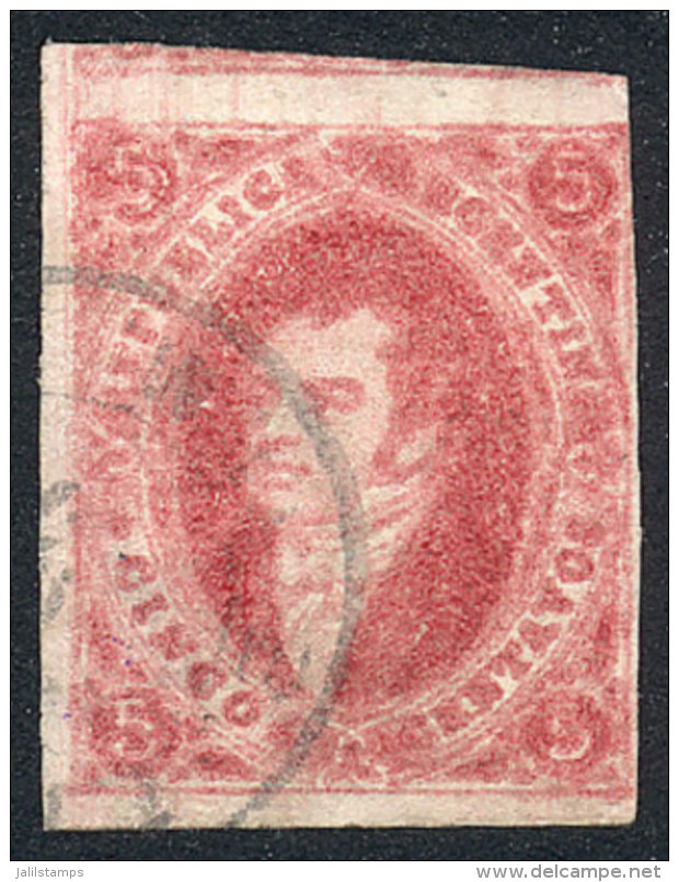 GJ.32, 7th Printing Imperforate, Wide Margins, Lightly Dirty Plate, Very Nice! - Oblitérés