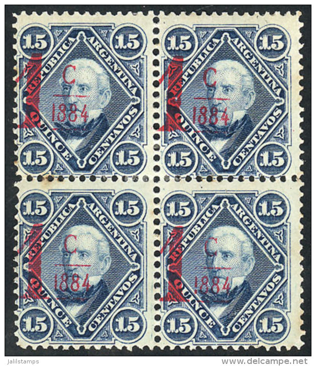 GJ.74, Mint Block Of 4, With Original Gum But Stained (it Will Have To Be Cleaned Off, That Is Why It Is Offered As... - Altri & Non Classificati