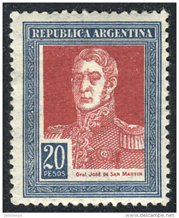 GJ.589 (Sc.356), 1923 20P. San Mart&iacute;n, High Value Of The Set, Superb, GJ Catalog Value US$100. - Autres & Non Classés