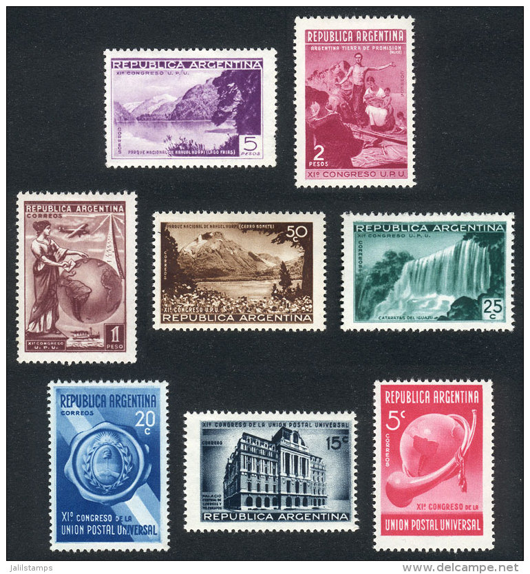 GJ.823/30 (Sc.459/66), 1939 UPU Congress, Compl. Set Of 8 Values, VF Quality. GJ Catalog Value US$105. - Altri & Non Classificati