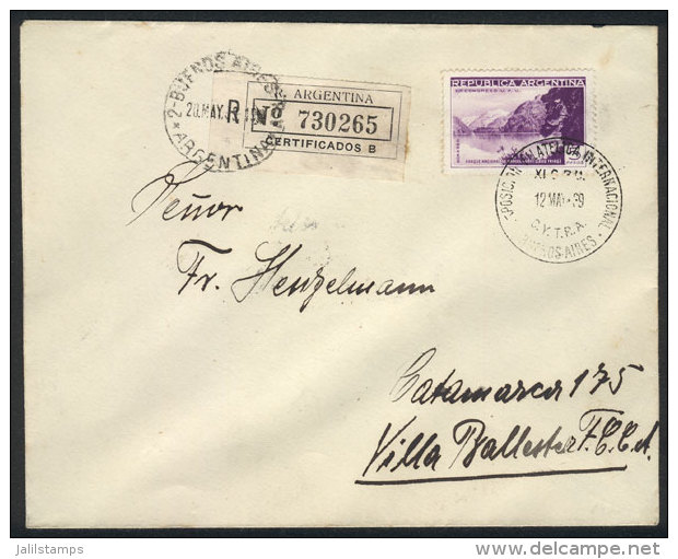 GJ.823/30 (Sc.459/66), 1939 UPU Congress, 7 Values Of The Set Of 8 (without 20c.), On 6 Used Covers, With Special... - Autres & Non Classés