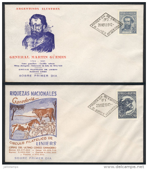 GJ.872 And 874, On Special FIRST DAY COVERS, VF Quality! - Altri & Non Classificati