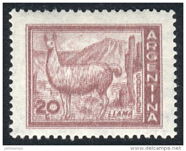 GJ.1124a (Sc.686), Llama 20c. With DOUBLE IMPRESSION Variety, Excellent! - Autres & Non Classés