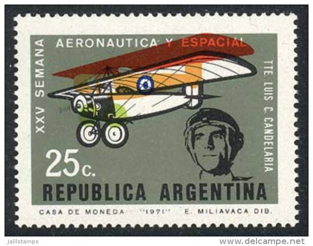 GJ.1581, 1971 Aeronautics And Space Week, With Spectacular VARIETY: Drastic Color Misregistration, Very Nice! - Altri & Non Classificati