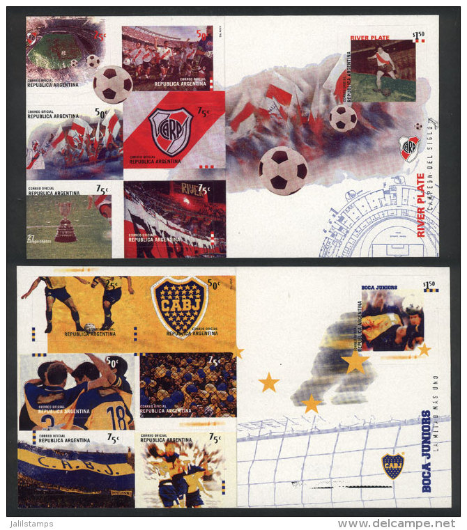 Booklets GJ.2996 + 3003, River And Boca Football Clubs, VF Quality, Catalog Value US$80. - Altri & Non Classificati