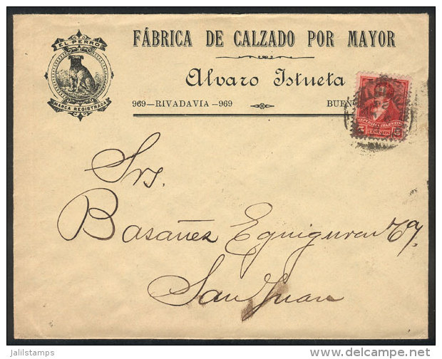 Cover With Corner Card Of "Shoe Factory", Franked With 5c. And Sent To San Juan On 23/JUN/1898, VF Quality! - Altri & Non Classificati