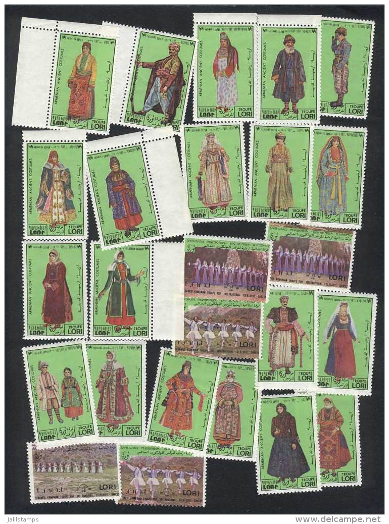 Typical Costumes, Set Of 25 Values, Interesting! - Armenia