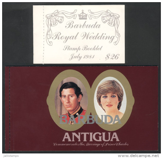 2 Modern Booklets, Topic Royal Wedding And Lady Di, Complete And Of Excellent Quality! - Barbuda (...-1981)