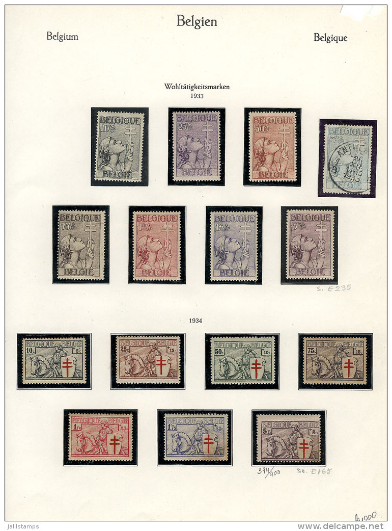 Collection In Album Pages (circa 1925 To 1954, Incomplete), Including A Large Number Of Good Sets And Stamps And... - Collezioni