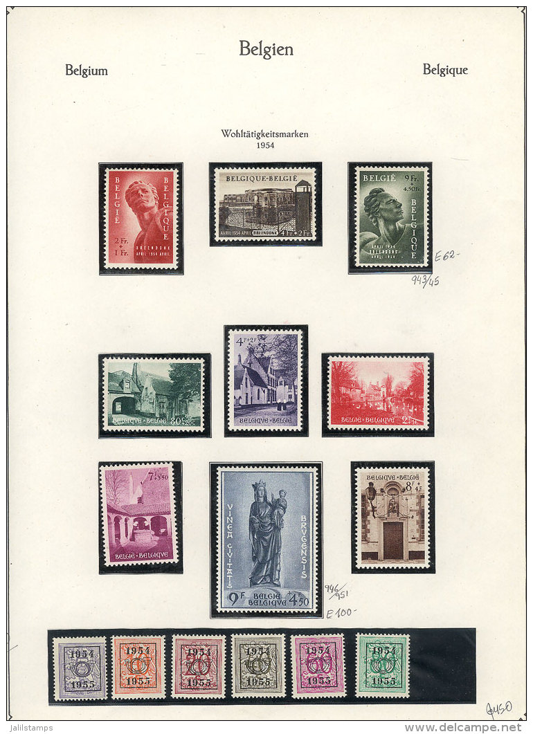 Collection In Album Pages (circa 1954 To 1973, Fairly Complete), Including Many Good Sets And Stamps And Souvenir... - Collections