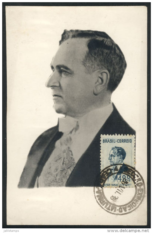 President Getulio VARGAS, Maximum Card Of 1939, VF Quality - Cartes-maximum