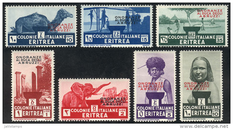 Sc.168/174, 1934 Abruzzi Issue, Cmpl. Set Of 7 Values, Mint Lightly Hinged, VF Quality! - Eritrea