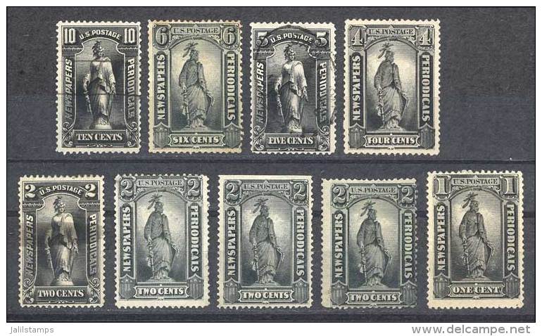 Lot Of 9 Stamps Of Fine To VF Quality, Interesting! - Giornali & Periodici