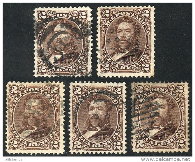 Sc.35, 5 Used Examples With Varied Cancels, Interesting! - Hawaii