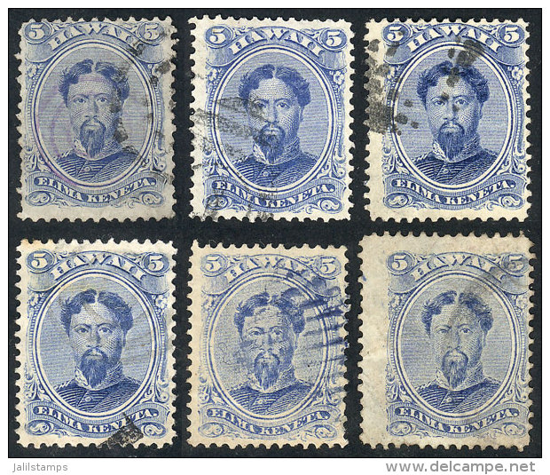 Sc.39, 6 Used Examples With Varied Cancels, Interesting! - Hawaii