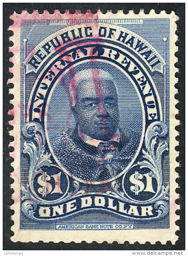Revenue Stamp Of $1, Interesting! - Hawaii