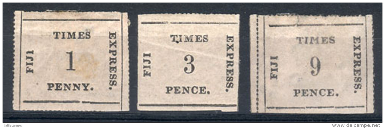 Sc.6 + 7 + 9, The First Two With Gum, The Latter Without Gum. All With Minor Defects (thinned Or With Creases), But... - Fidji (...-1970)