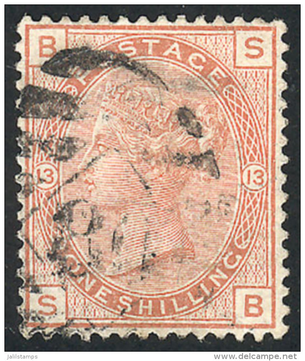 Sc.65, 1873/80 1S. Salmon, Used, VF Quality, Catalog Value US$700. - Autres & Non Classés